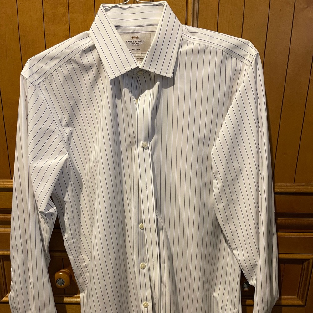 slim fit button down dress shirt 15.5 neck